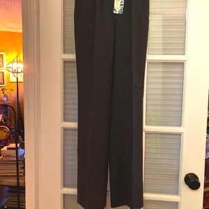 Ann Taylor Loft Gray Pinstripe Slacks New Sz 00